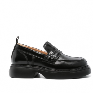 GANNI logo-plaque 厚底乐福鞋