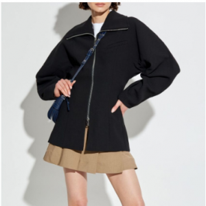 GANNI The Bonded Crepe jacket 斗篷夹克
