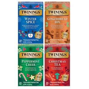 Twinings Holiday Variety Pack Tea Bags, Christmas Tea, 20 Count (Pack of 4) @ Amazon