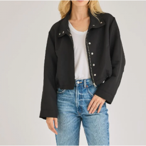 40% Off Cropped Faille Jacket @ Rebecca Taylor