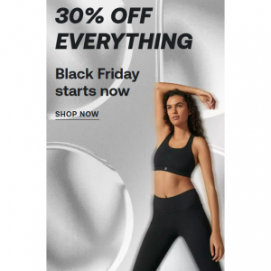 Sweaty Betty Black Friday Sale 30% Off Everything