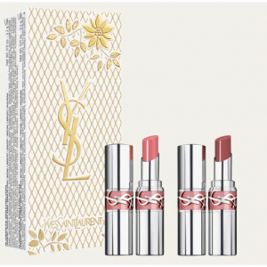 Yves Saint Laurent Beaute 粉银圆管唇膏套装