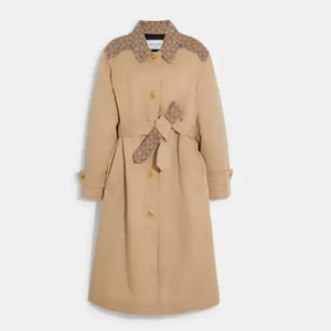 Coach Signature Turnlock Trench