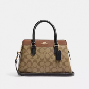 Coach Mini Darcie Carryall Bag In Colorblock Signature Canvas