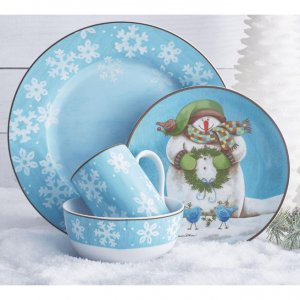 Pfaltzgraff Black Friday Sale up to 80% OFF, Christmas Day 24 Piece Dinnerware Set $69.99