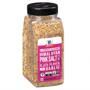 McCormick Himalayan Pink Salt with Black Pepper and Garlic All Purpose Seasoning, 18.5 oz @ Amazon