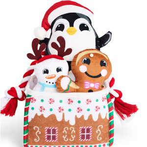 节日狗狗玩具，中号，3 件装