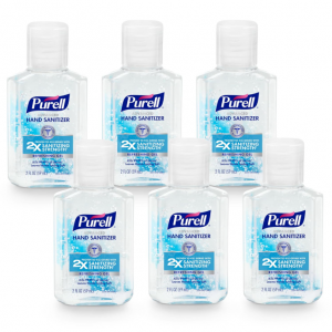 Purell Advanced Hand Sanitizer Refreshing Gel, Clean Scent, 2 fl oz (Pack of 6) @ Amazon