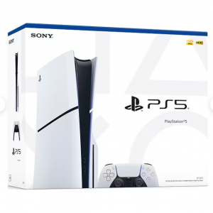 Sony PlayStation 5 Slim 苗條版遊戲機, 1TB SSD, 黑白配色 (1000039671) @ Staples