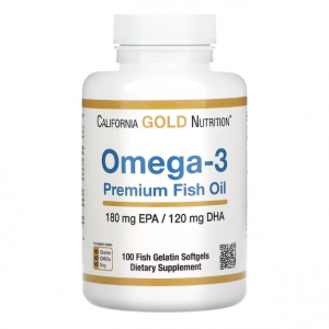California Gold Nutrition, Omega-3 優質魚油，100 粒魚明膠軟凝膠