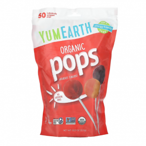 YumEarth, 有機汽水，什錦口味，50 份汽水，10.9 盎司（310 克）