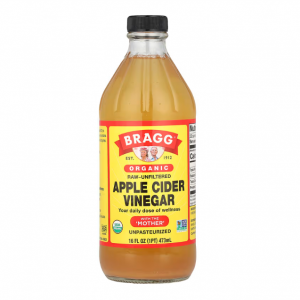 Bragg, 有機蘋果醋（含醋母），未加工 - 未過濾，16 液量盎司（473 毫升）