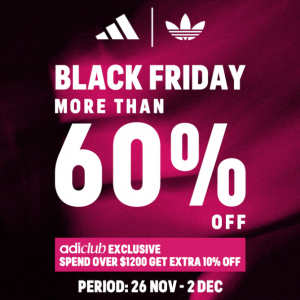 adidas HK Black Friday Sale - More Than 60% Off Selected Items