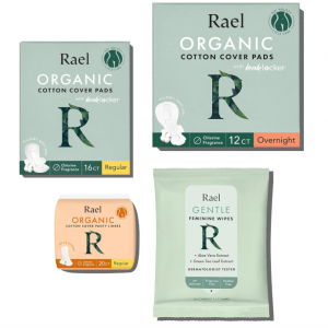 Rael  有機棉衛生巾+護墊+護理清潔濕巾套裝