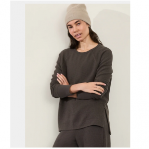 Athleta Coaster Luxe Recover Waffle Sweatshirt