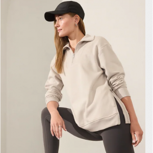 Athleta Cozy Karma 1/2 Zip Sweatshirt