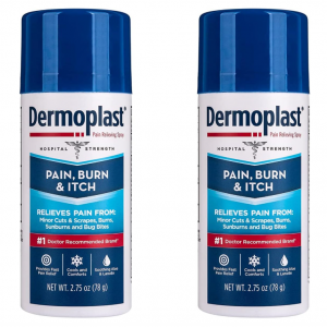 Dermoplast Pain, Burn & Itch Relief Spray for Minor Cuts, 2.75 Oz, Pack of 2 @ Amazon