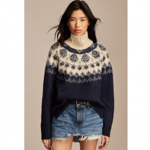Lucky Brand fairisle turtleneck sweater