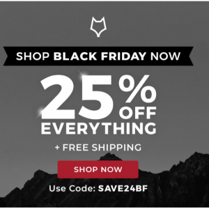 Black Friday - 25% Off Everything @ Fox River 