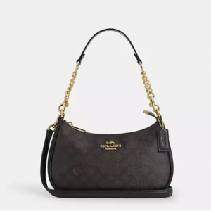 Coach Teri Shoulder Bag In Signature Canvas