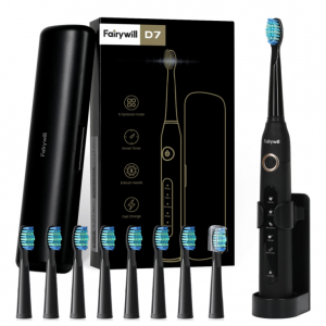 Fairywill Electric Toothbrush for Adults,Whitening Sonic Toothbrush,8pcs @ Walmart