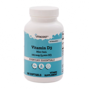 Vitacost Vitamin D3 Mini Gels -- 125 mcg (5000 IU) - 365 Softgels