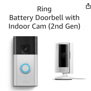 42% off All-new Ring Battery Doorbell with Ring Indoor Cam 2nd Gen (White) @Amazon