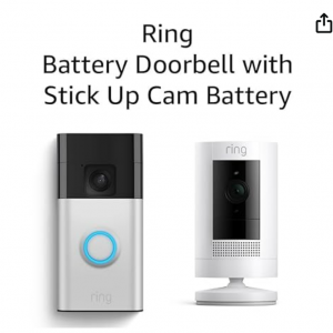 44% off All-new Ring Battery Doorbell with Ring Stick Up Cam Battery @Amazon