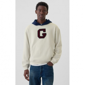 Heavyweight Colorblock Varsity Logo Hoodie