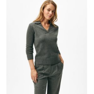 Brooks Brothers Johnny Collar 女士羊绒针织衫