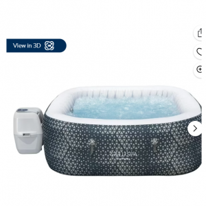 $160 off SaluSpa Monterey AirJet Outdoor Inflatable Square Hot Tub 4-6 Person with Pump @Walmart