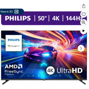 $102 off Philips 50” Class 144Hz 4K Ultra HD Gaming + Google Streaming Smart LED TV @Walmart