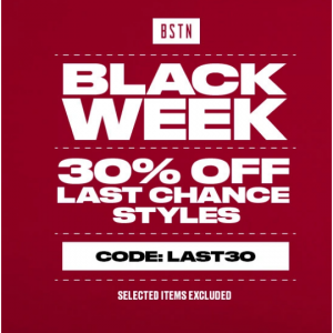 Black Week - 30% Off Last Chance Styles @ BSTN UK