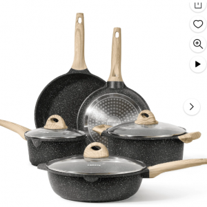 $160 off CAROTE 8 Pcs Pots and Pans Set Non Stick @Walmart