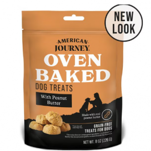 American Journey Peanut Butter Recipe Grain-Free Oven Baked Crunchy Biscuit Dog Treats