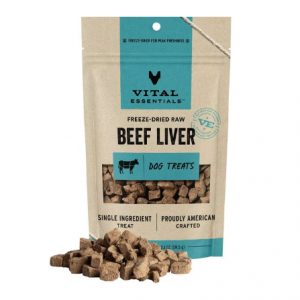 Vital Essentials Beef Liver Freeze-Dried Raw Dog Treats