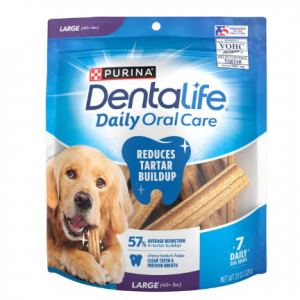 DentaLife 日常口腔护理 牙垢控制 成年大型犬牙齿保健零食