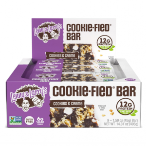 Lenny & Larry's Cookie-fied Bar, Cookies & Creme, 45g (Pack of 9) @ Amazon