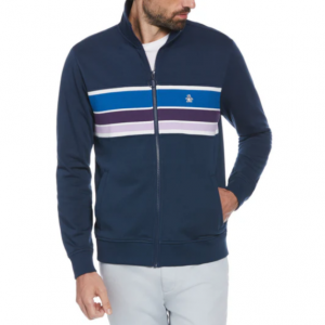Color Block Stripe Track Jacket