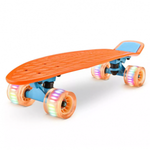 Hurtle 6" PP Deck Mini Cruiser Skateboard for Kids and Adults - Orange