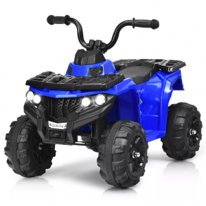 Costway Kids Ride On ATV Quad 4 Wheeler Electric Toy Car 6V Battery Power Led Lights