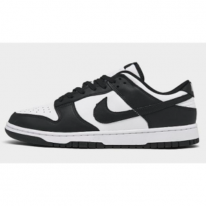 Nike Dunk Low Retro Casual Shoes Black/White/Black @ FinishLine