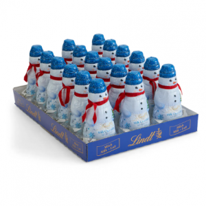 Lindt Hollow Figure Snowman Milk Chocolate (18-pc case, 3.5 oz each)