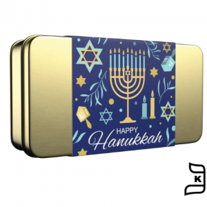 Assorted LINDOR Truffles Happy Hanukkah Gift Tin (12-pc, 5.1 oz)
