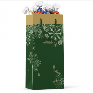 Assorted 5-Flavor LINDOR Truffles 75-pc Holiday Gift Bag (31.7 oz)