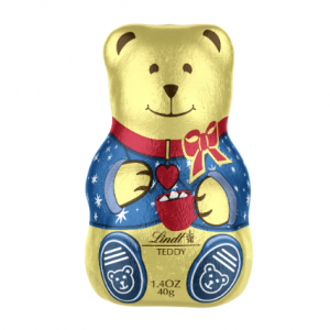 Lindt Hollow Figure 睡衣泰迪熊牛奶巧克力 24个