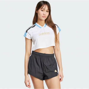 adidas Tiro Cut 3-Stripes 女士短款球服