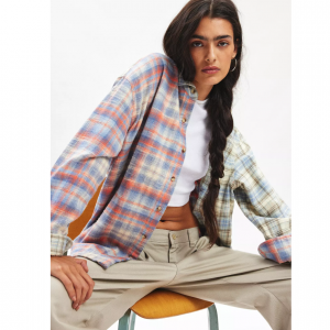 BDG Dani Oversized Flannel Shirt