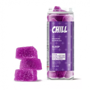 140mg Sleep Gummies - Full Spectrum CBD, CBN, L-Theanine, Melatonin - Chill