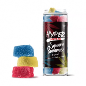 50mg D10, D8 Gummies - Tropical Mix - Hyper
